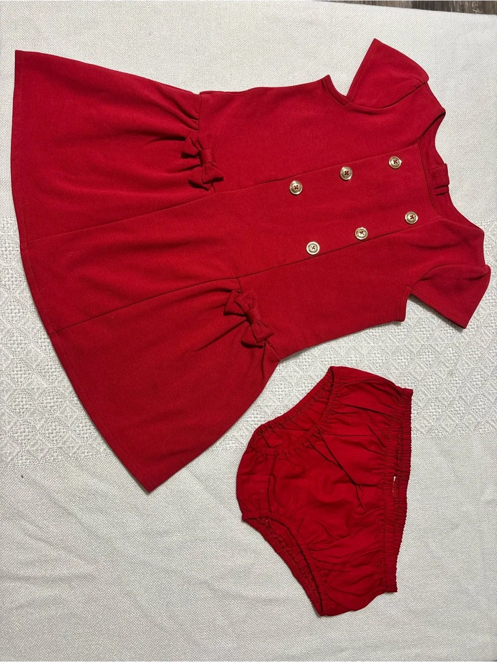 Gymboree Red Toddler Dress with Button Detail